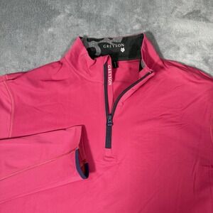 Greyson 1/4 Zip Golf Pullover Jacket Men's XL Pink  Performance Golf